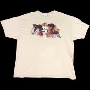 2005 AAA Trigun Anime Vash The Stampede Tan Shirt Adult Size XXL‎